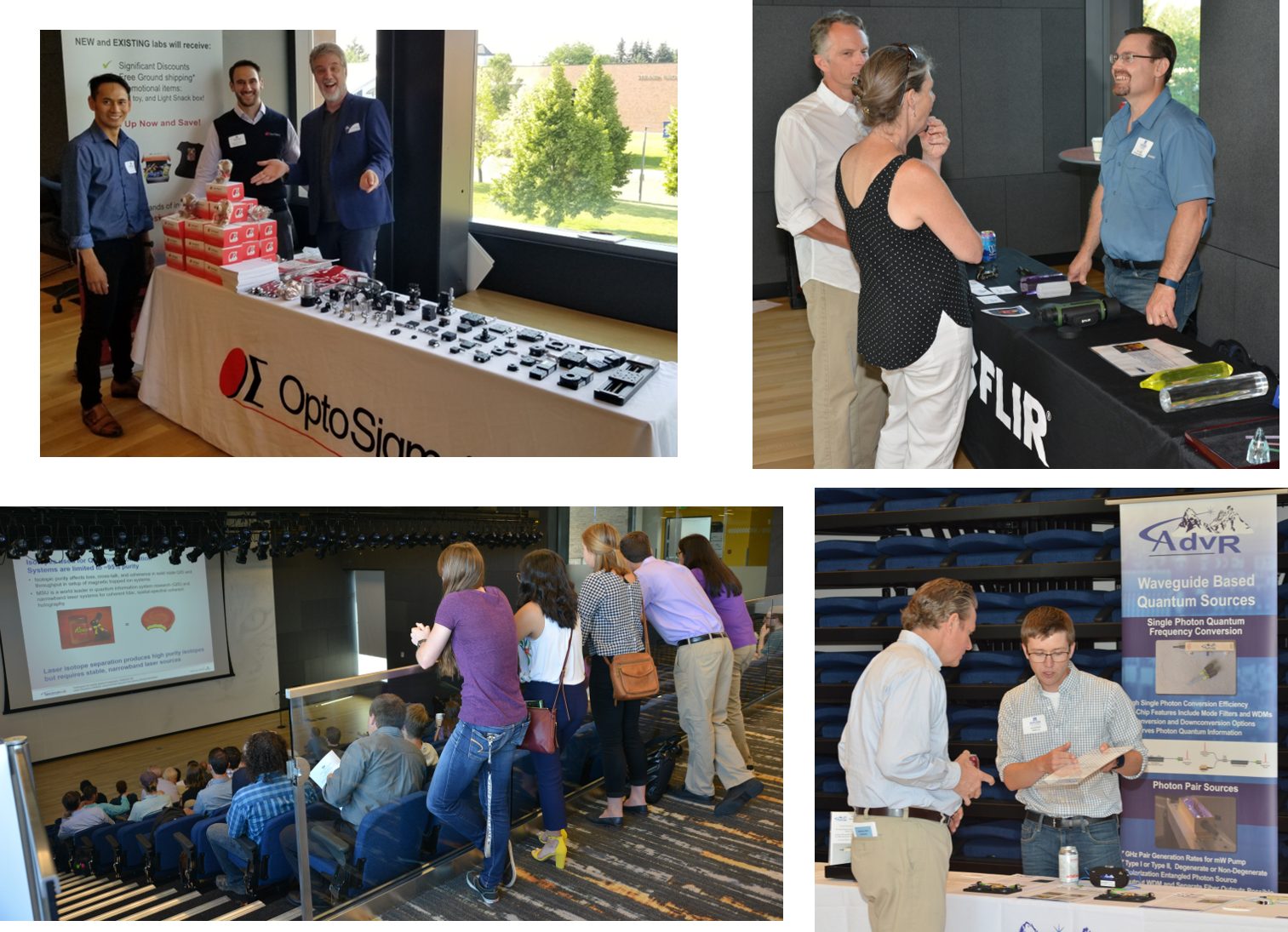 Image collage from 2019 OpTeC conference